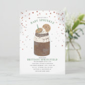 Extreme Chocolate Milkshake Baby Sprinkle Kaart (Staand voorkant)