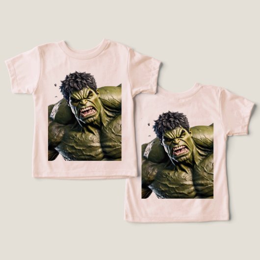 Extreme Close-Up of the Enraged Hulk (Ontwerp Voorkant & Achterkant)