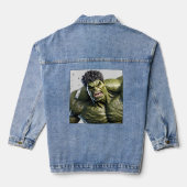 Extreme Close-Up of the Enraged Hulk Denim Jacket (Achterkant)