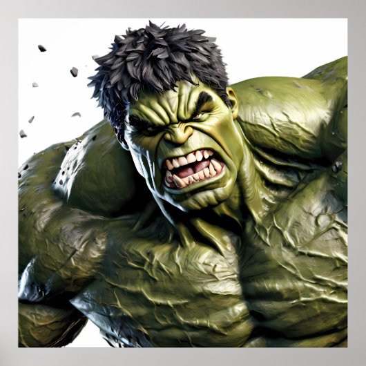 Extreme Close-Up of the Enraged Hulk Poster (Voorkant)