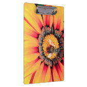 Extreme close-up van een bij die polen verzamelt klembord (Rechts)