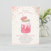 Extreme Crazy Milkshake Girl Baby Sprinkle Donut Kaart (Staand voorkant)