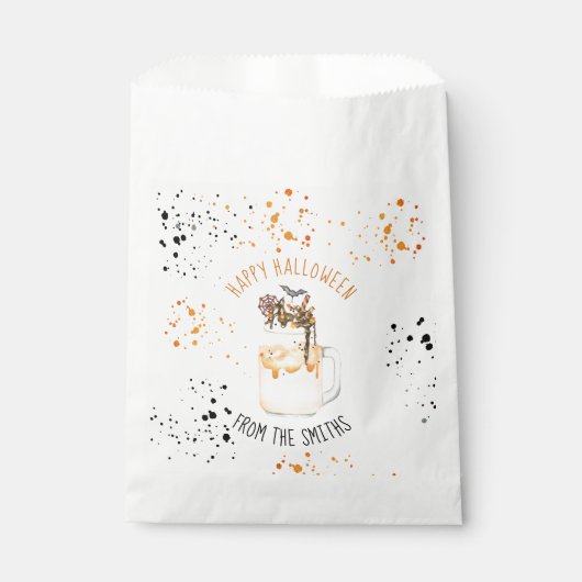 Extreme Crazy Milkshake Halloween Trick or treat Bedankzakje (Voorkant)