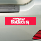 Extreme Dancer Whire Bumpersticker (Op auto)