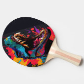 Extreme Dinosaur Blue T Rex kinder Tafeltennisbatje (Zijkant)