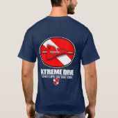 Extreme duik (Cave Diver) T-shirt (Achterkant)