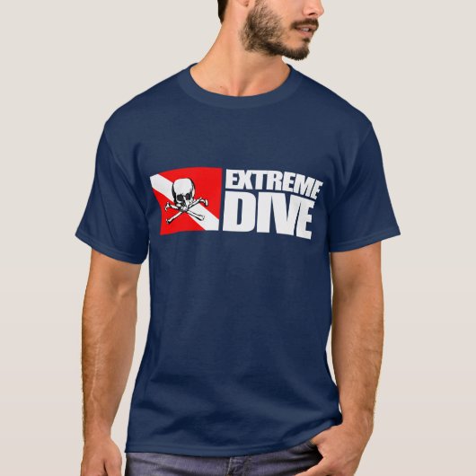 Extreme duik (schedel) t-shirt (Voorkant)