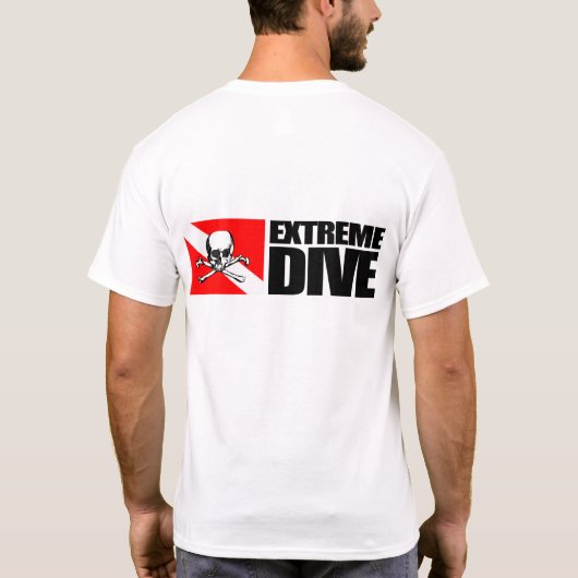 Extreme duik (schedel) t-shirt (Achterkant)