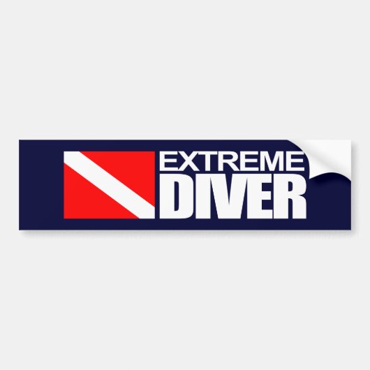 Extreme duiker 4 bumpersticker (Voorkant)