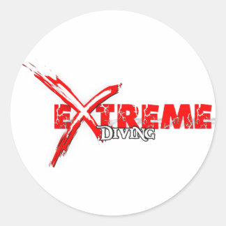Extreme duiker ronde sticker