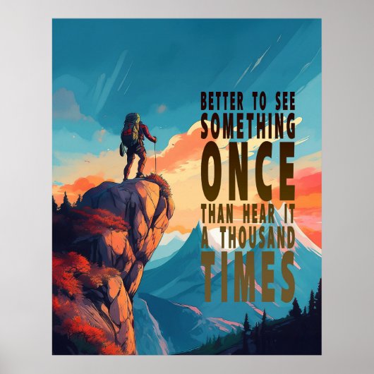 Extreme Explorer Gebergte, Spreekwoord Poster (Voorkant)