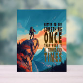 Extreme Explorer Mountain Range, Proverb Acryl Bord (Neutraal)