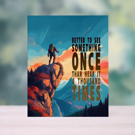 Extreme Explorer Mountain Range, Proverb Acryl Bord (Neutraal)