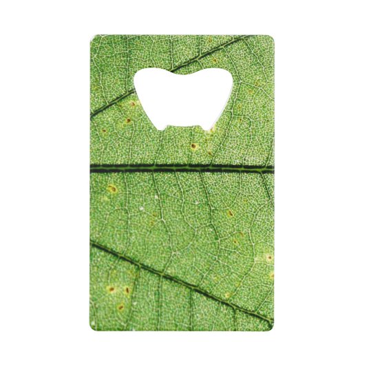 Extreme Green Leaf Creditkaart Flessenopener (Voorkant)