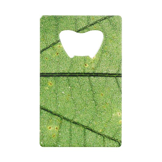 Extreme Green Leaf Creditkaart Flessenopener (Achterkant)