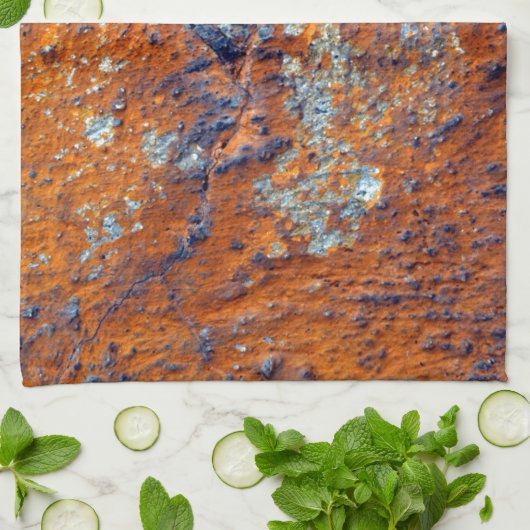 Extreme Grunge Beton Verroest Staal XG-4 Theedoek (Gevouwen)