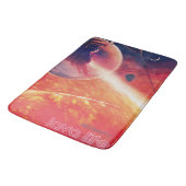 Extreme heteluchtballon op vulkanische helling badmat (Gekanteld)