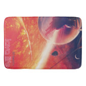 Extreme heteluchtballon op vulkanische helling badmat (Voorkant)