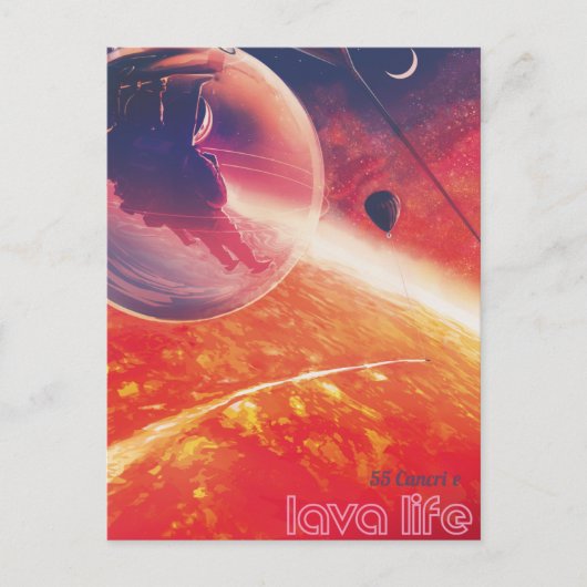 Extreme heteluchtballon op vulkanische helling briefkaart (Voorkant)