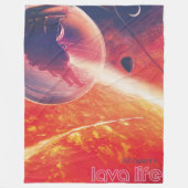 Extreme heteluchtballon op vulkanische helling fleece deken (Voorkant)