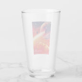 Extreme heteluchtballon op vulkanische helling glas (Achterkant)