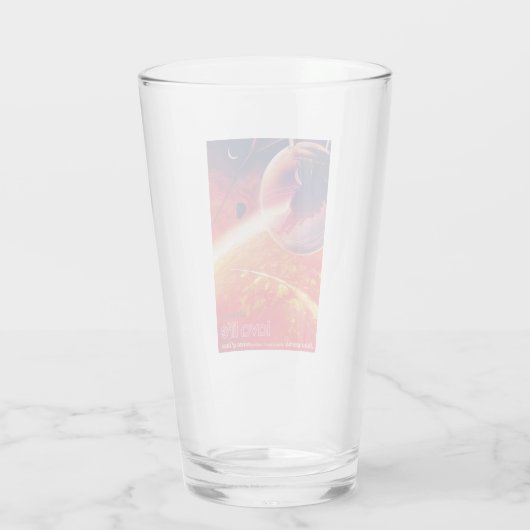 Extreme heteluchtballon op vulkanische helling glas (Achterkant)