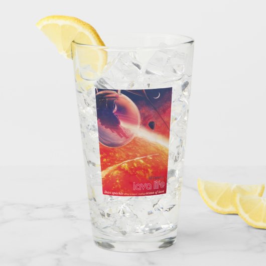 Extreme heteluchtballon op vulkanische helling glas (Voorkant ijs)