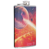 Extreme heteluchtballon op vulkanische helling heupfles (Rechts)