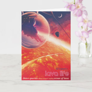 Extreme heteluchtballon op vulkanische helling kaart