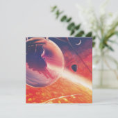 Extreme heteluchtballon op vulkanische helling kaart (Staand voorkant)