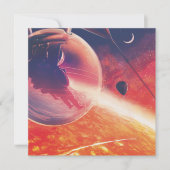 Extreme heteluchtballon op vulkanische helling kaart (Voorkant)