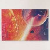 Extreme heteluchtballon op vulkanische helling legpuzzel (Horizontaal)