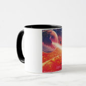 Extreme heteluchtballon op vulkanische helling mok (Voorkant links)