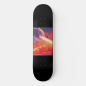 Extreme heteluchtballon op vulkanische helling persoonlijk skateboard (Voorkant)