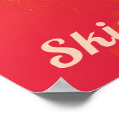 Extreme heteluchtballon op vulkanische helling poster (Hoek)