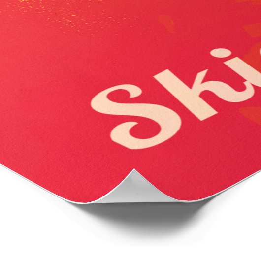 Extreme heteluchtballon op vulkanische helling poster (Hoek)