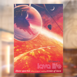 Extreme heteluchtballon op vulkanische helling raamsticker