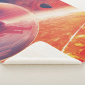 Extreme heteluchtballon op vulkanische helling sherpa deken (3/4)