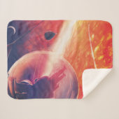 Extreme heteluchtballon op vulkanische helling sherpa deken (Voorkant (horizontaal))