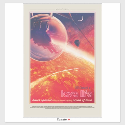 Extreme heteluchtballon op vulkanische helling sticker (Vel)