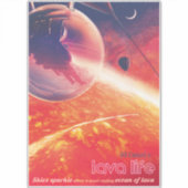 Extreme heteluchtballon op vulkanische helling sticker (Voorkant)