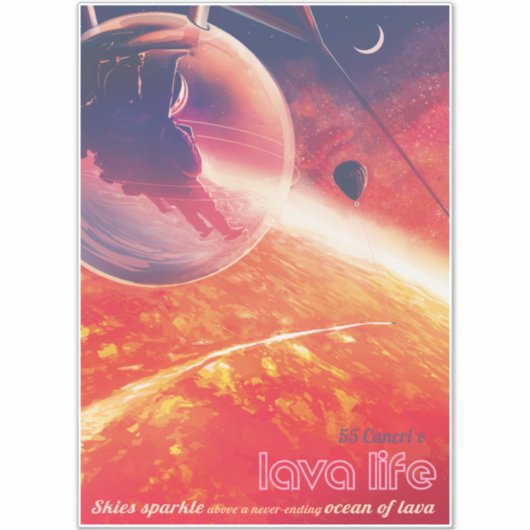 Extreme heteluchtballon op vulkanische helling sticker (Voorkant)