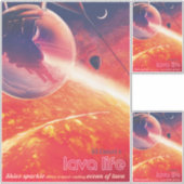 Extreme heteluchtballon op vulkanische helling sticker (Voorkant)