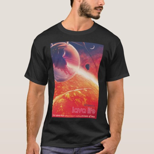 Extreme heteluchtballon op vulkanische helling t-shirt (Voorkant)