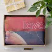 Extreme heteluchtballon op vulkanische helling tissuepapier (Geschenk)