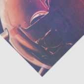 Extreme heteluchtballon op vulkanische helling tissuepapier (Detail)