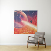 Extreme heteluchtballon op vulkanische helling wandkleed (In situ)