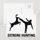 Extreme Hunting Deer Karate Kick Briefkaart (Voorkant / Achterkant)