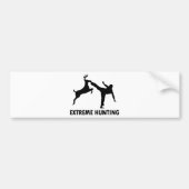 Extreme Hunting Deer Karate Kick Bumpersticker (Voorkant)