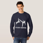 Extreme Hunting Deer Karate Kick T-shirt (Voorkant volledig)